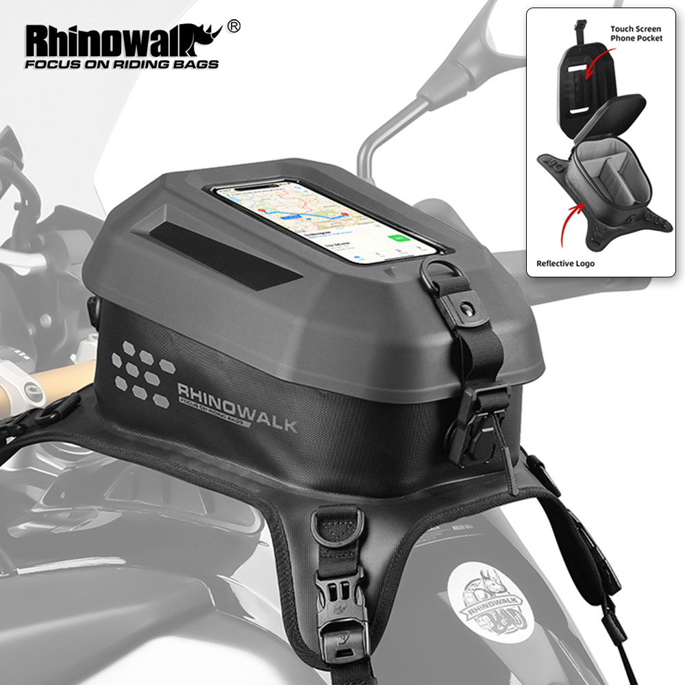 Drone Camera Waterproof - Rhinowalk Dokunmatik Ekran Motosiklet Tankı Çantası
