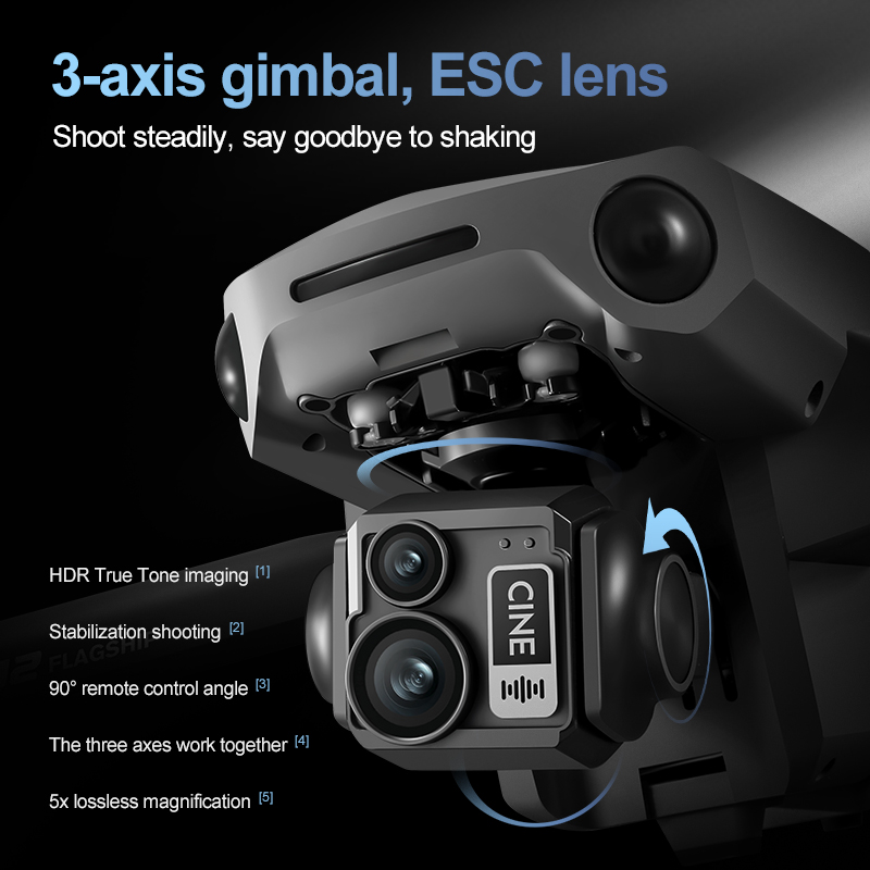 8K 3 Eksenli Gimbal Fırçasız 7 - Drone Camera With Gimbal incelemesi ve fiyatı