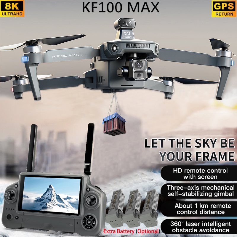 KF100 MAX GPS Drone 4K Kamera  - Drone Camera With Gimbal incelemesi ve fiyatı