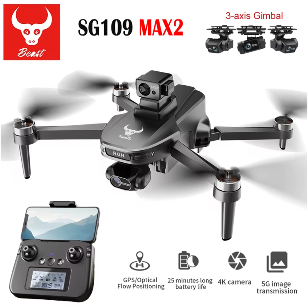 SG109 MAX2 Profesyonel FPV 8K  - Drone Camera Professional incelemesi ve fiyatı