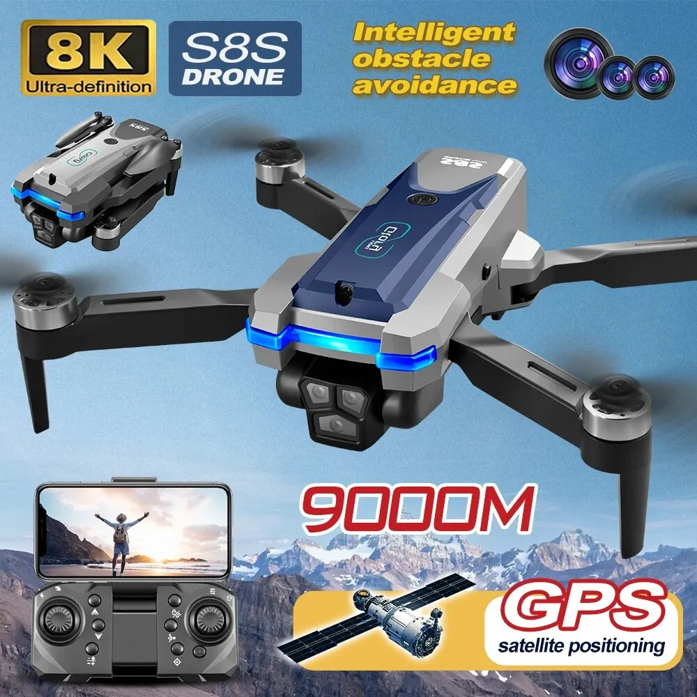 S8S GPS Drone 5G Wifi 8K HD çi - Drone Camera Wide Angle incelemesi ve fiyatı